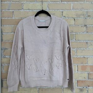 NEW One Grey Day Pink Sweater